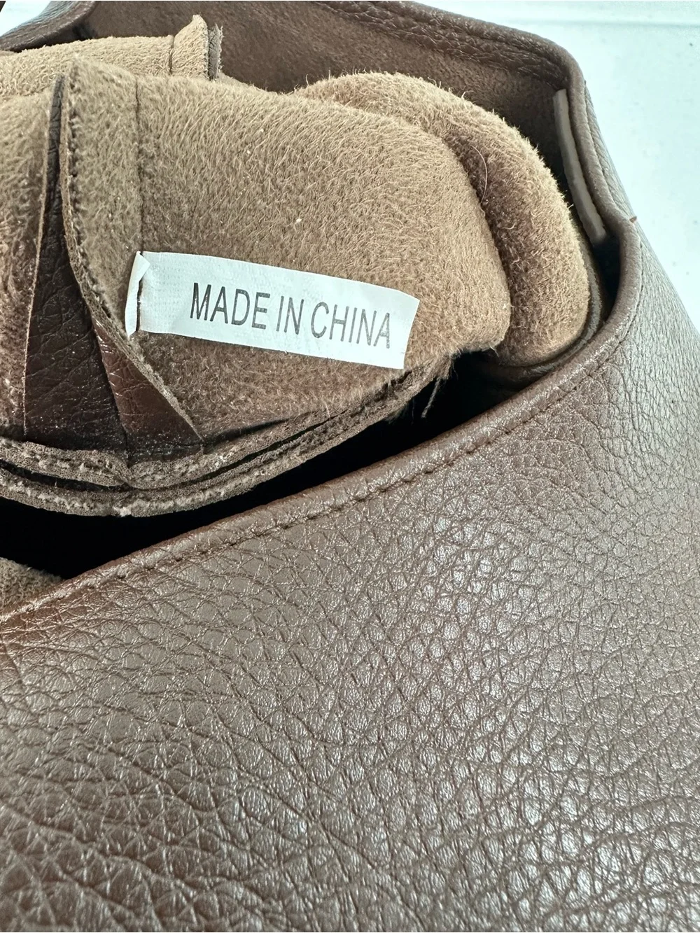 Hoxis Soft Vegan Leather Hobo Bag Coffee Brown Minimalist Shoulder Tote